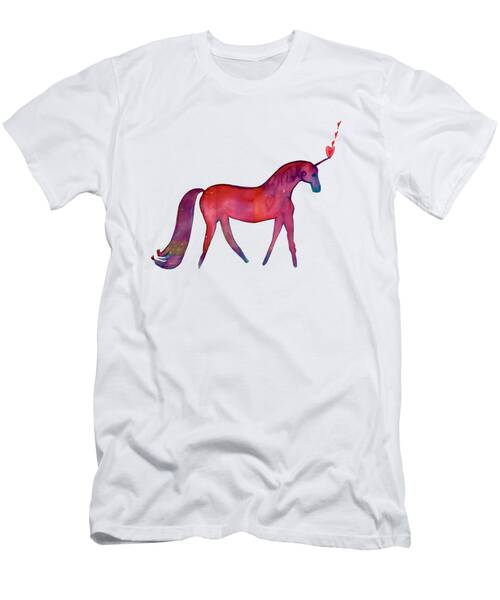 Vibrant Unicorn Heart T-Shirt