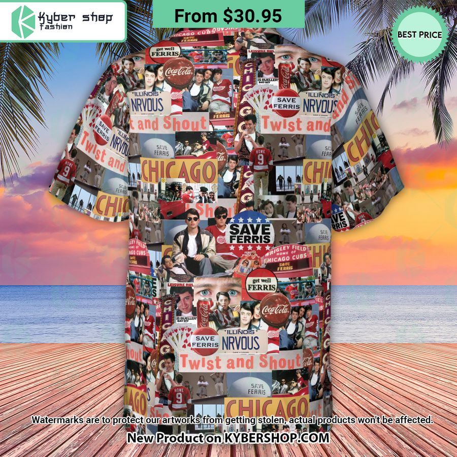 Vintage Aesthetic Ferris Bueller’s Day Off Hawaiian Shirt