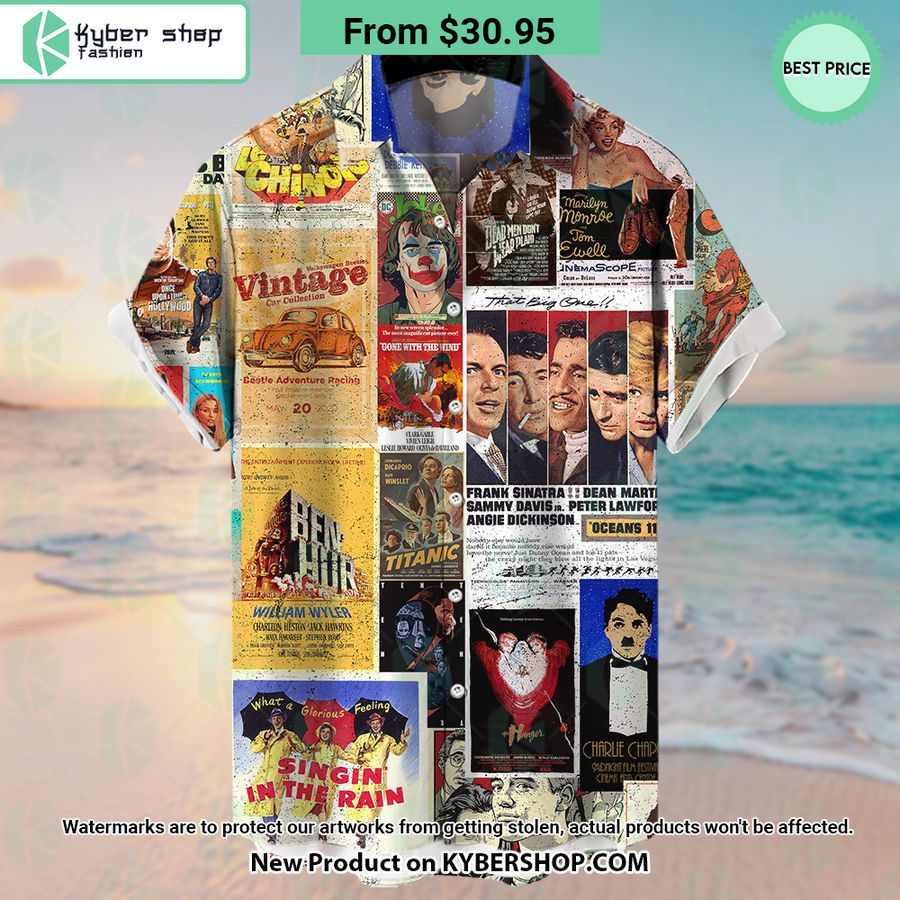 Vintage Comedy Movies Series Hawaiian Shirt