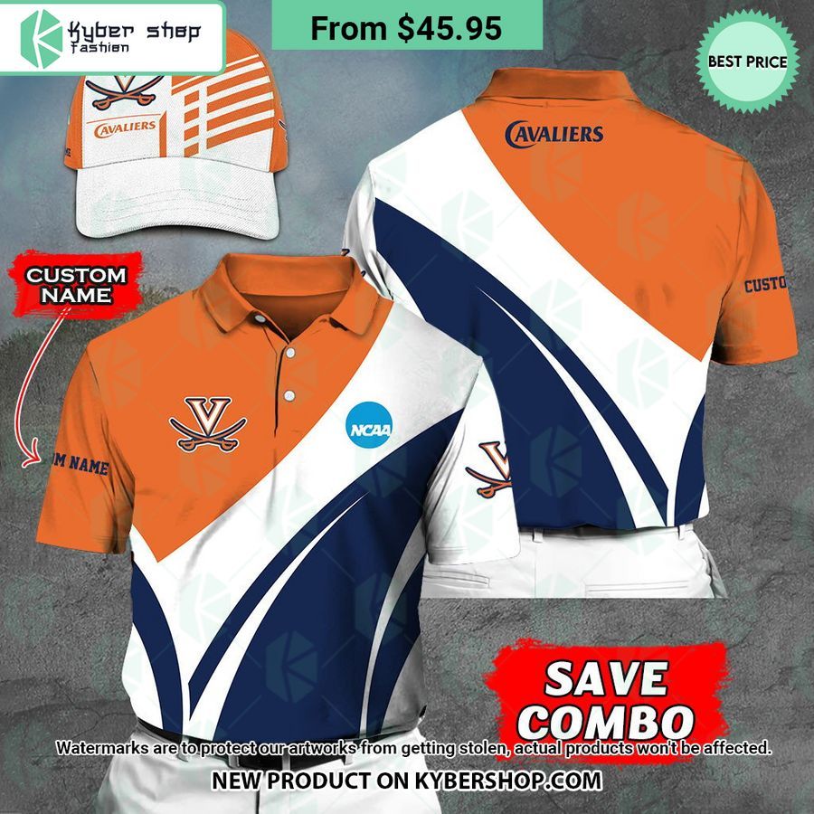 Virginia Cavaliers CUSTOM Polo Shirt, Cap