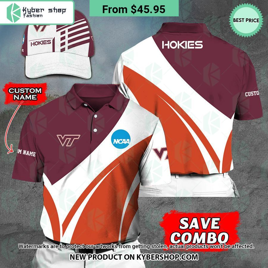 Virginia Tech Hokies CUSTOM Polo Shirt, Cap