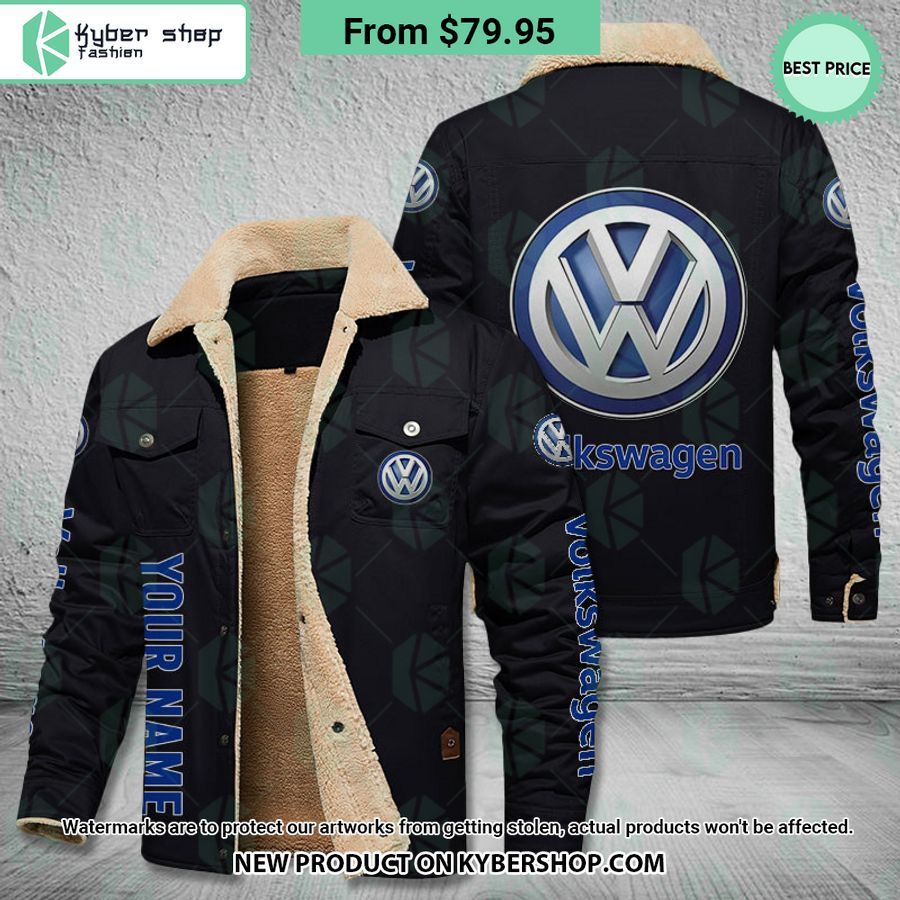 Volkswagen CUSTOM Fleece Leather Jacket