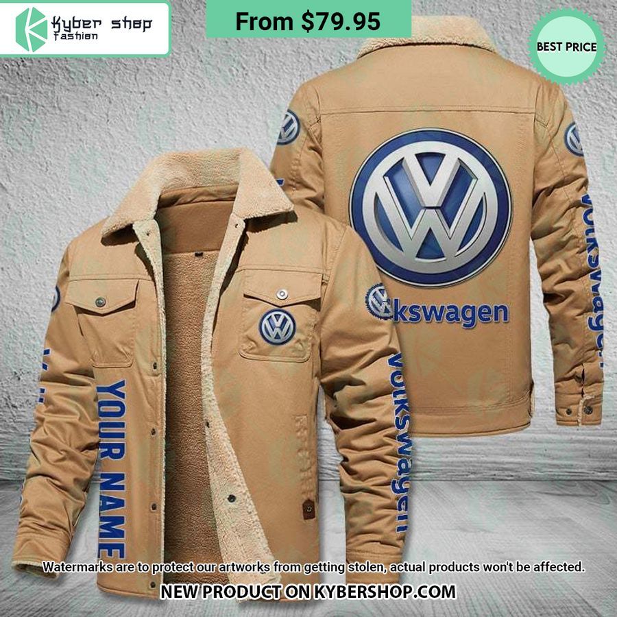 Volkswagen CUSTOM Fleece Leather Jacket