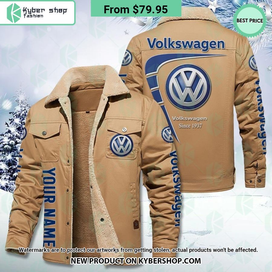 Volkswagen Fleece Leather Jacket
