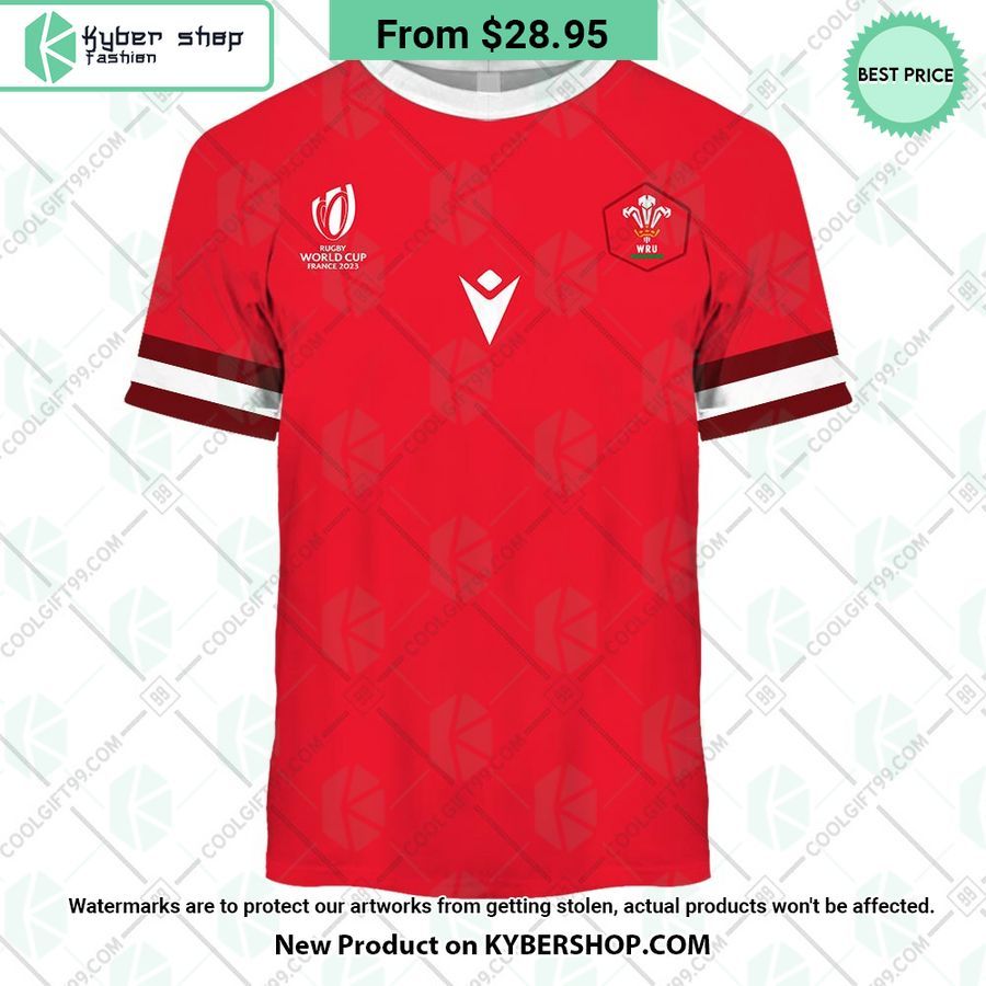 Wales Rugby Home Jersey Rugby World Cup 2023 CUSTOM Hoodie