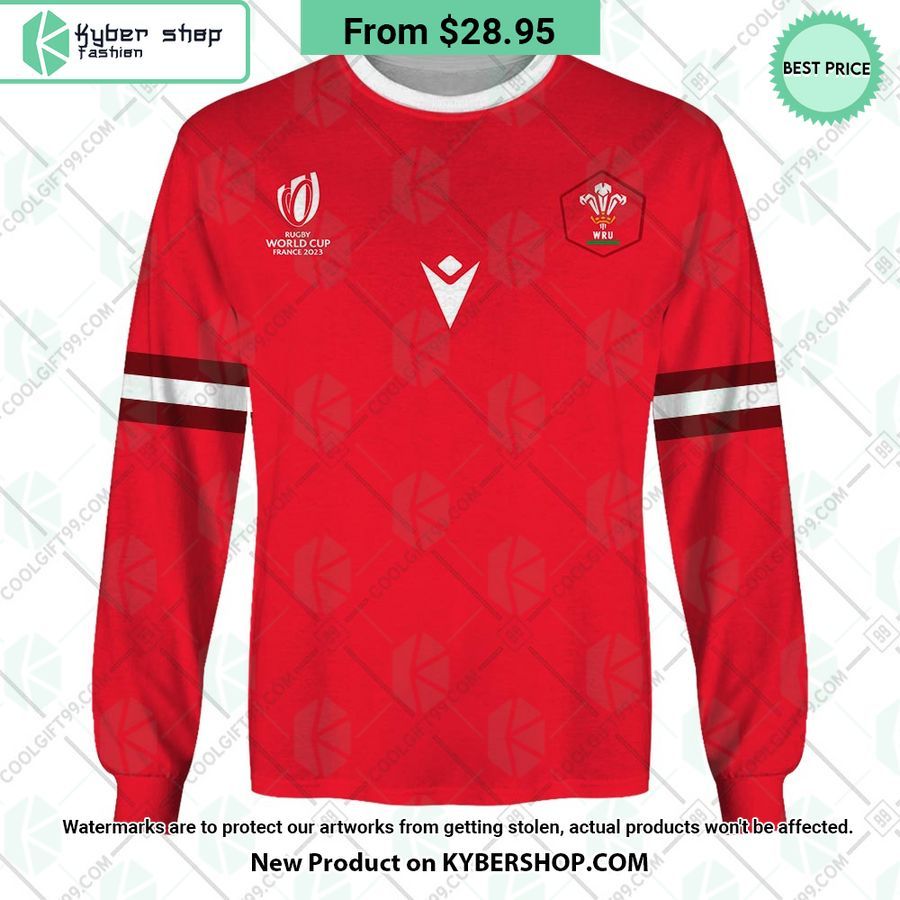 Wales Rugby Home Jersey Rugby World Cup 2023 CUSTOM Hoodie