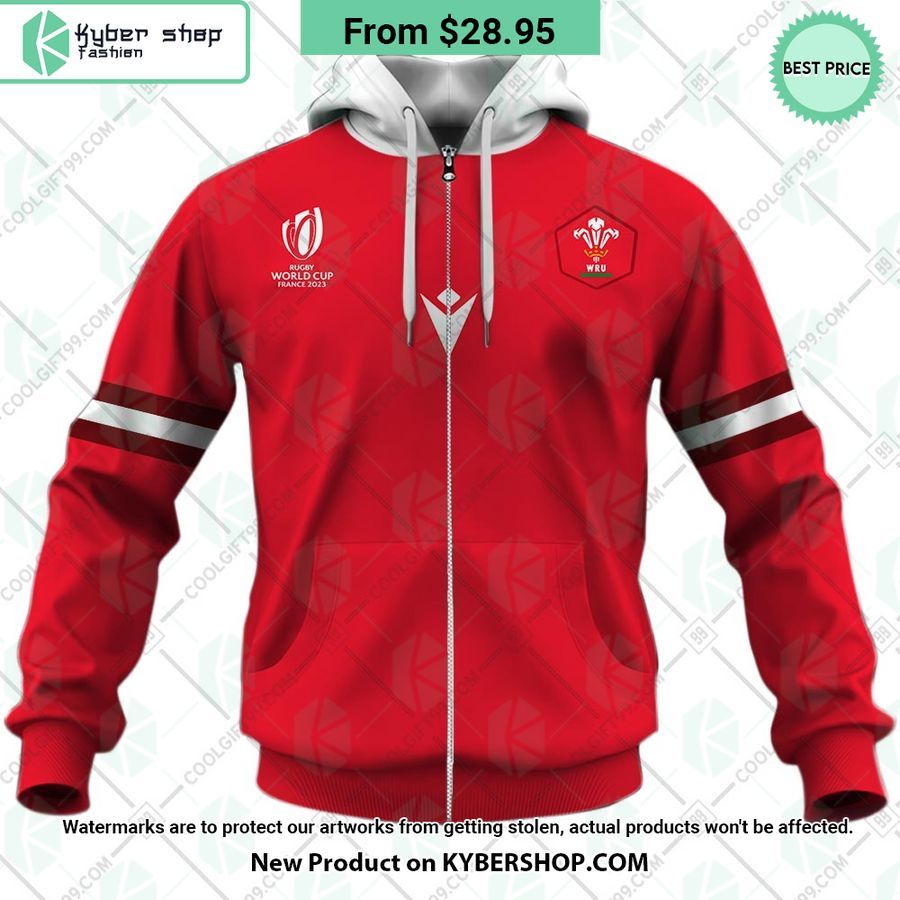 Wales Rugby Home Jersey Rugby World Cup 2023 CUSTOM Hoodie