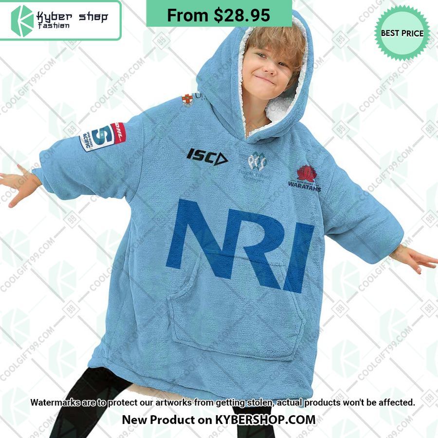 Waratahs Super Rugby Pacific Home Jersey CUSTOM Hoodie Blanket