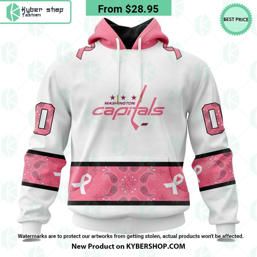 Washington Capitals In October We Wear Pink Breast Cancer Shirt
