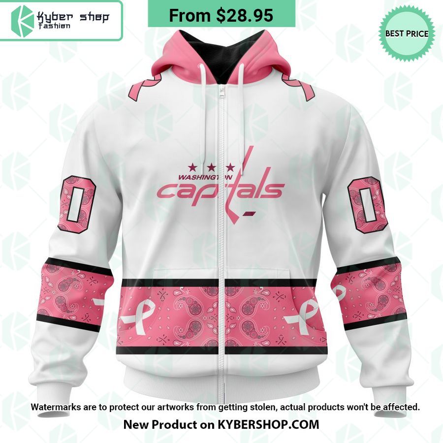 Washington Capitals In October We Wear Pink Breast Cancer Shirt