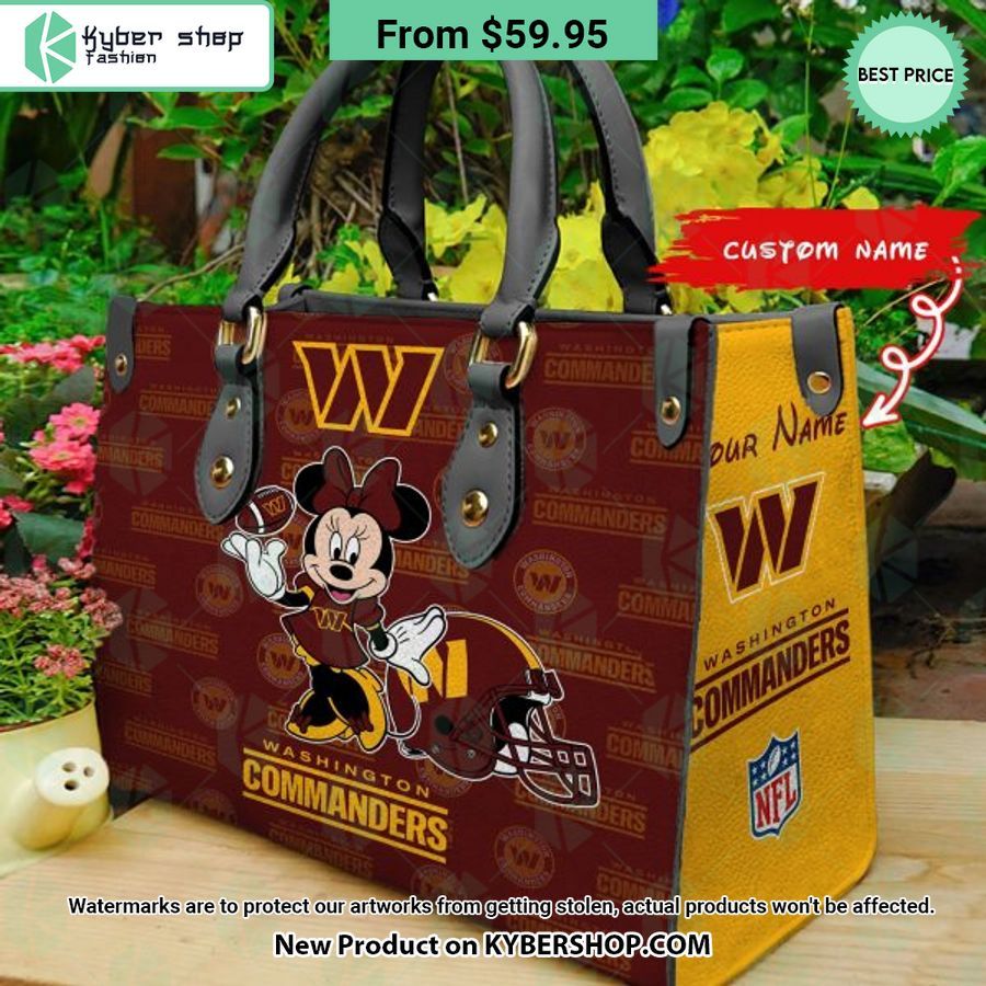 Washington Commanders Minnie Leather Bag