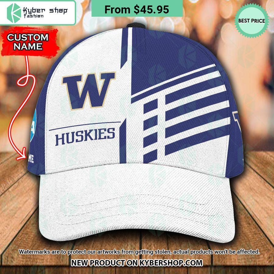 Washington Huskies CUSTOM Polo Shirt, Cap