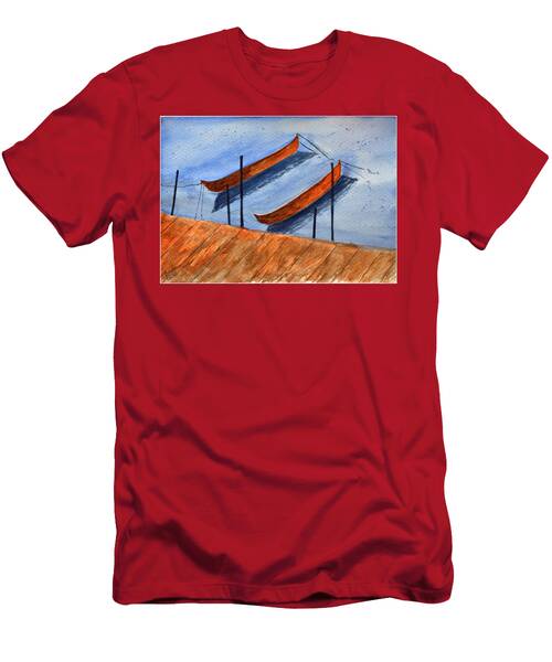 Watercolor Boats 4 T-Shirt