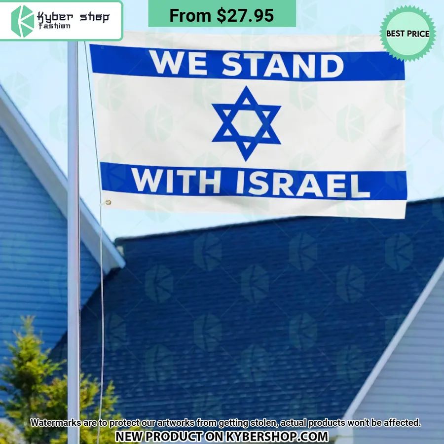 We Stand With Israel Flag