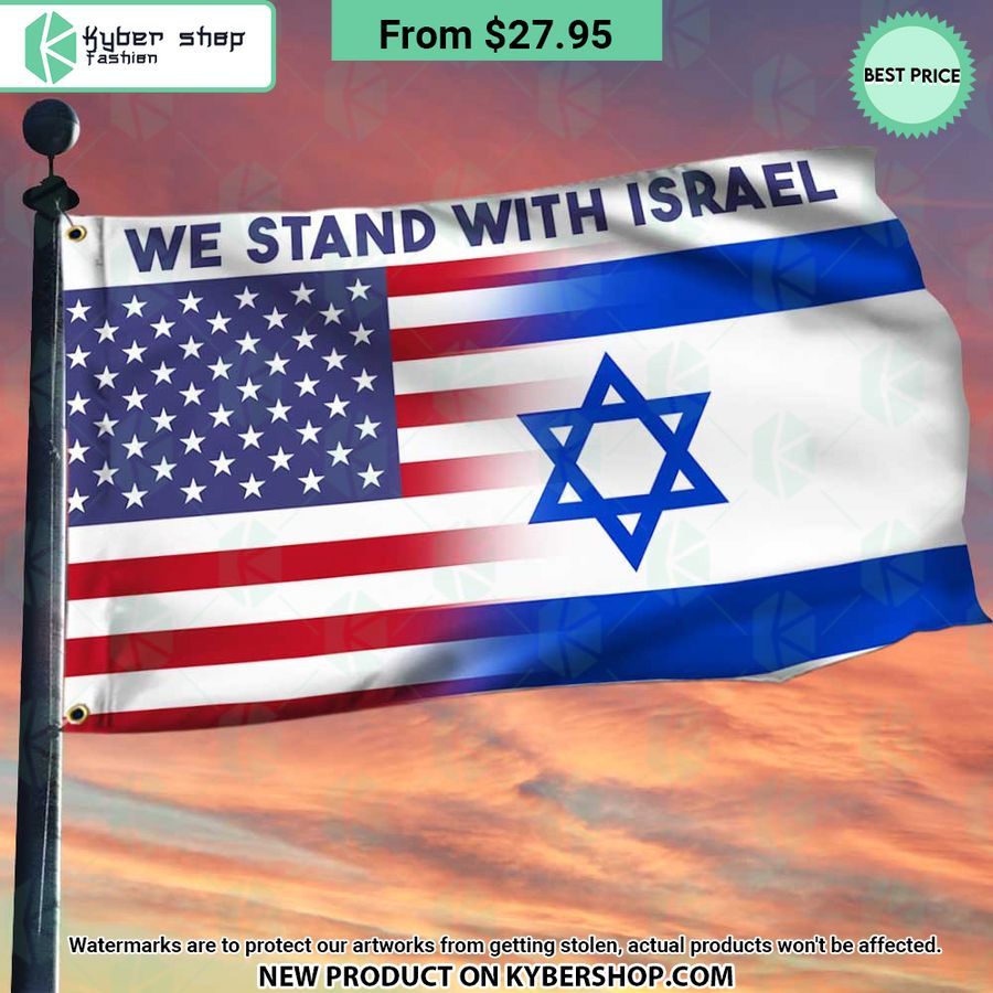 We Stand With Israel US Flag