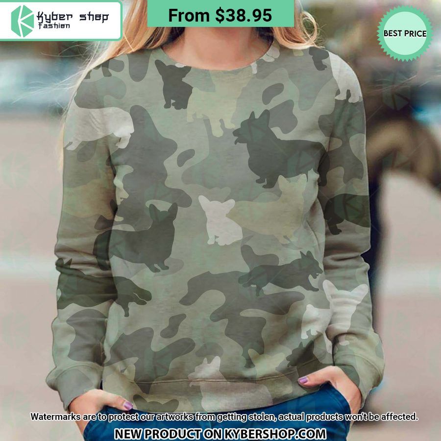 Welsh Corgi Camo Sweatshirt