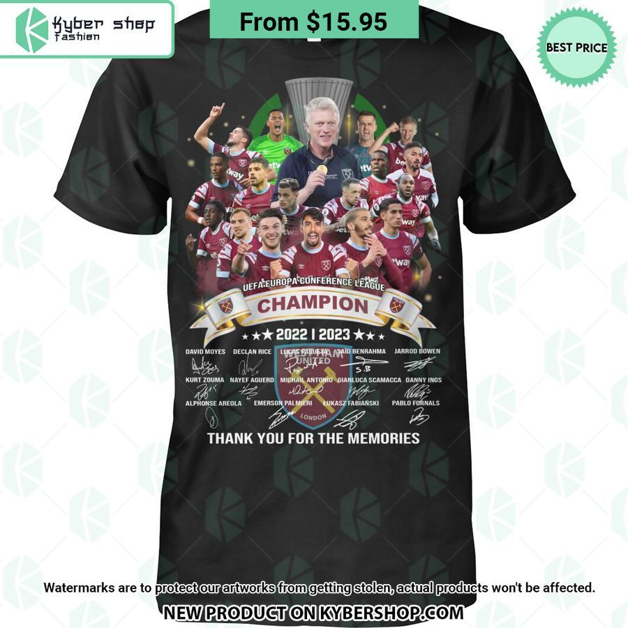 West Ham United UEFA Europa Conference League Champion T Shirt