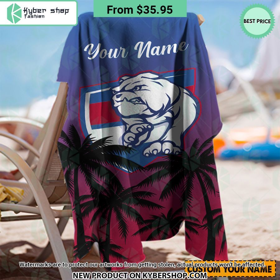Western Bulldogs CUSTOM Beach Towel