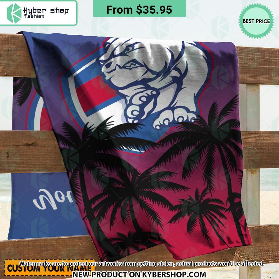 Western Bulldogs CUSTOM Beach Towel