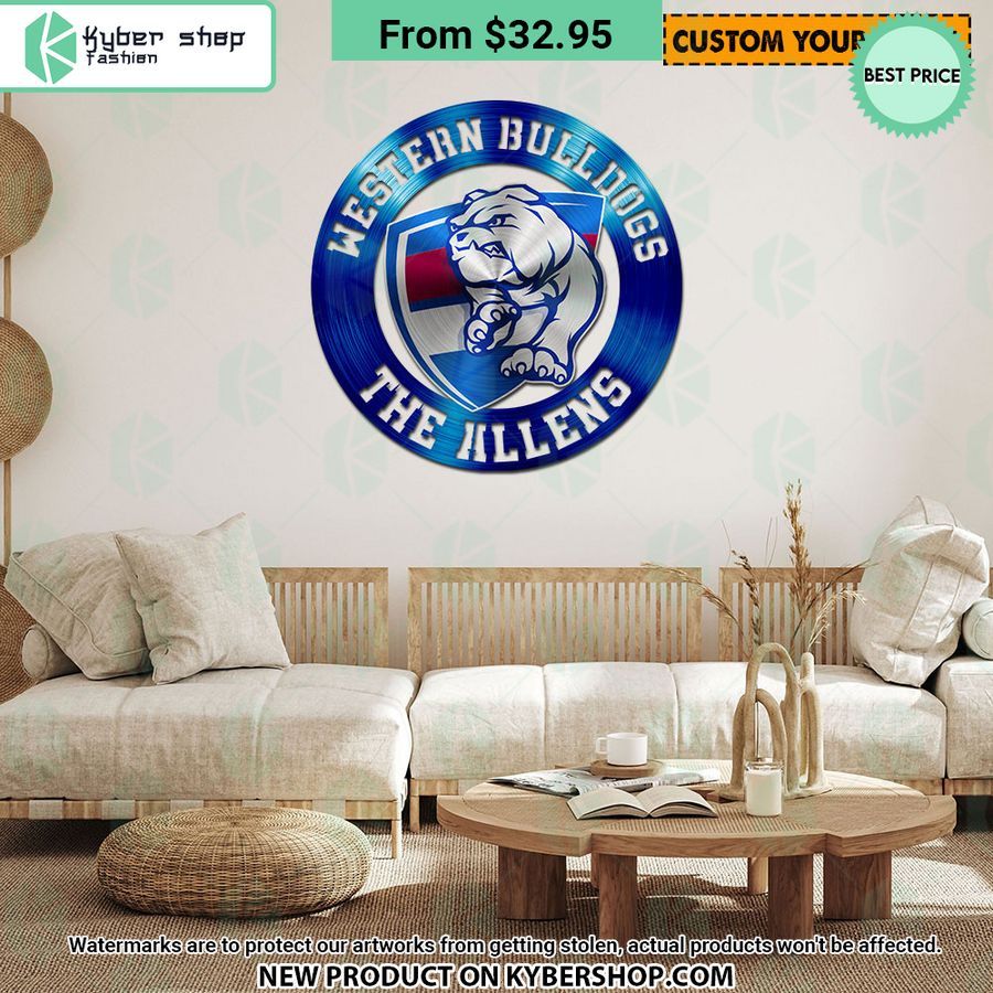 Western Bulldogs CUSTOM Metal Sign