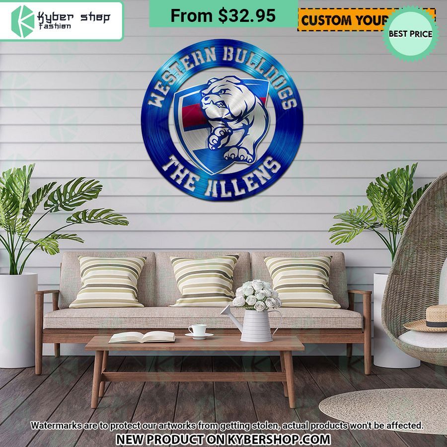 Western Bulldogs CUSTOM Metal Sign