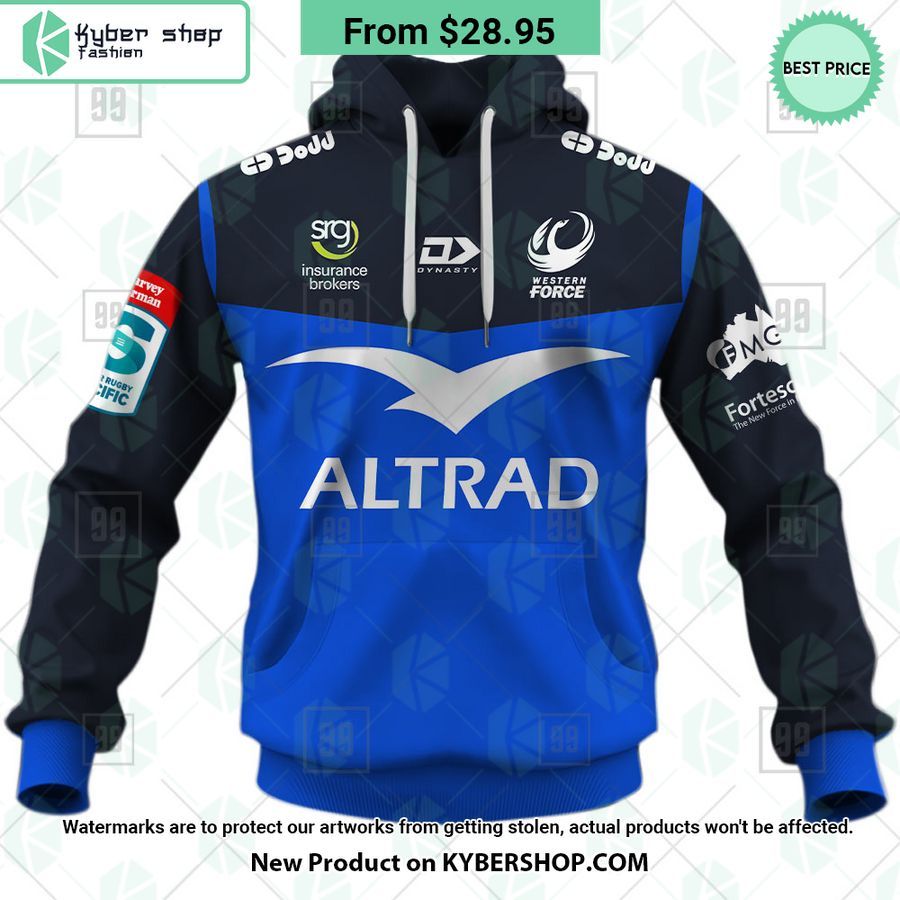 Western Force Super Rugby Pacific Home Jersey CUSTOM Hoodie