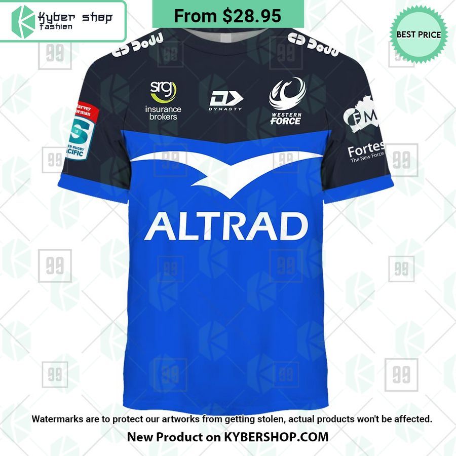 Western Force Super Rugby Pacific Home Jersey CUSTOM Hoodie