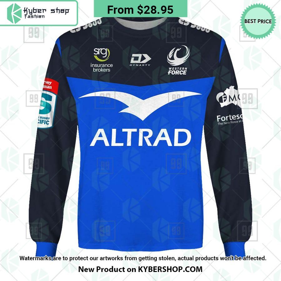 Western Force Super Rugby Pacific Home Jersey CUSTOM Hoodie