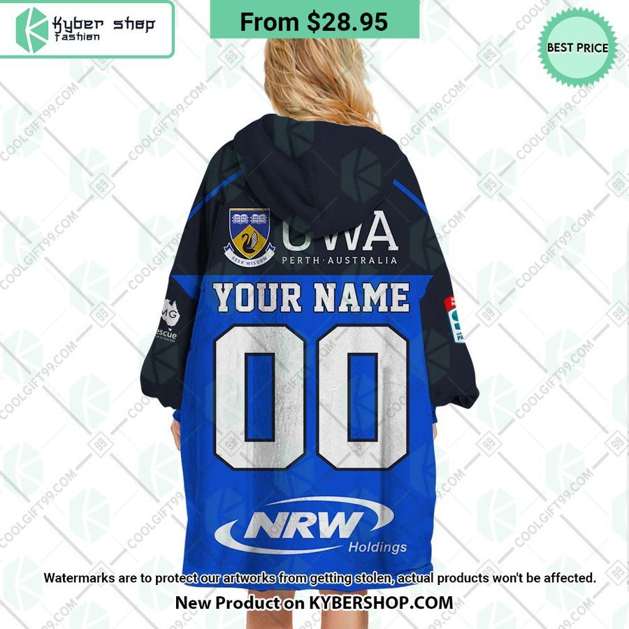 Western Force Super Rugby Pacific Home Jersey CUSTOM Hoodie Blanket