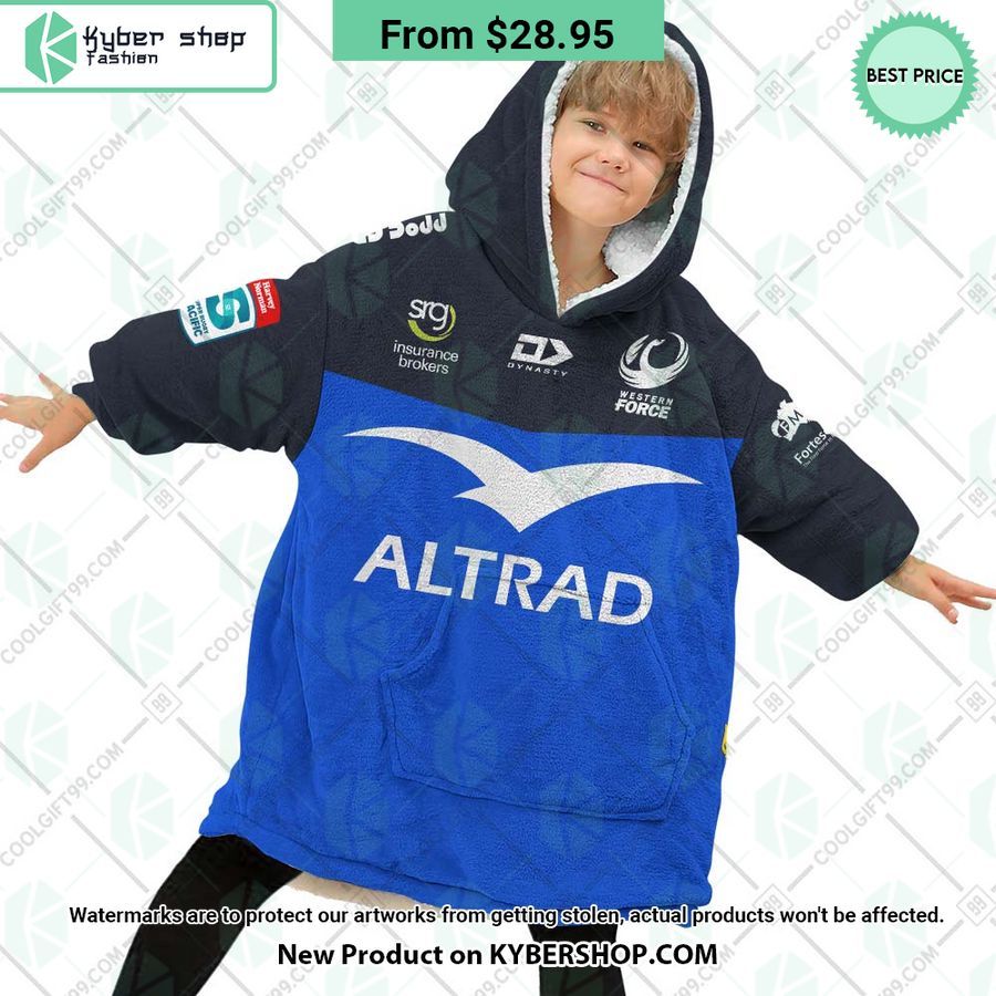 Western Force Super Rugby Pacific Home Jersey CUSTOM Hoodie Blanket