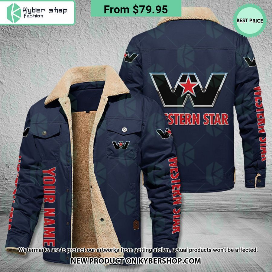 Western Star CUSTOM Fleece Leather Jacket