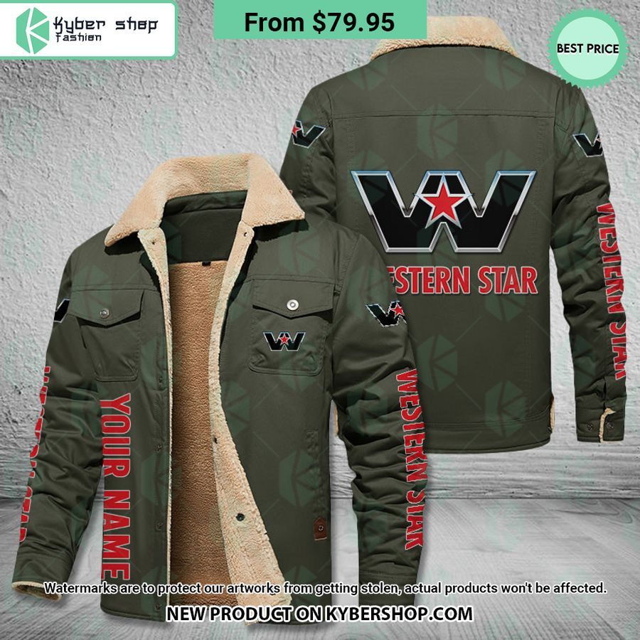 Western Star CUSTOM Fleece Leather Jacket