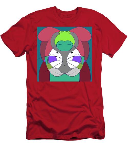 Colorful Abstract Animal Design T-Shirt