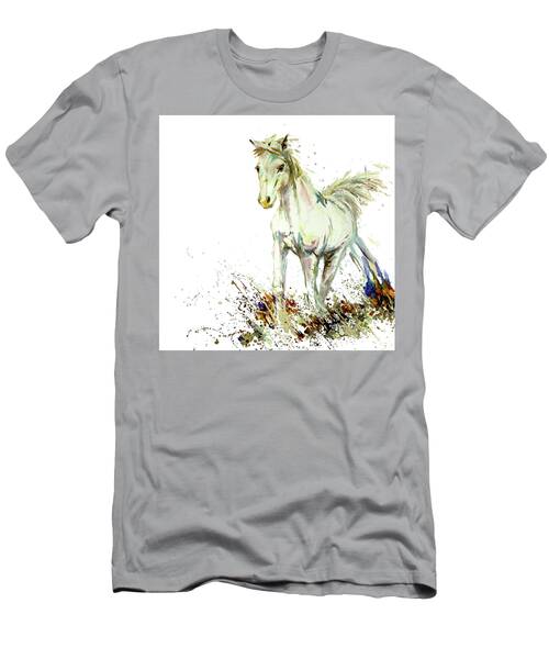 White Horse Starfire Oil Painting T-Shirt