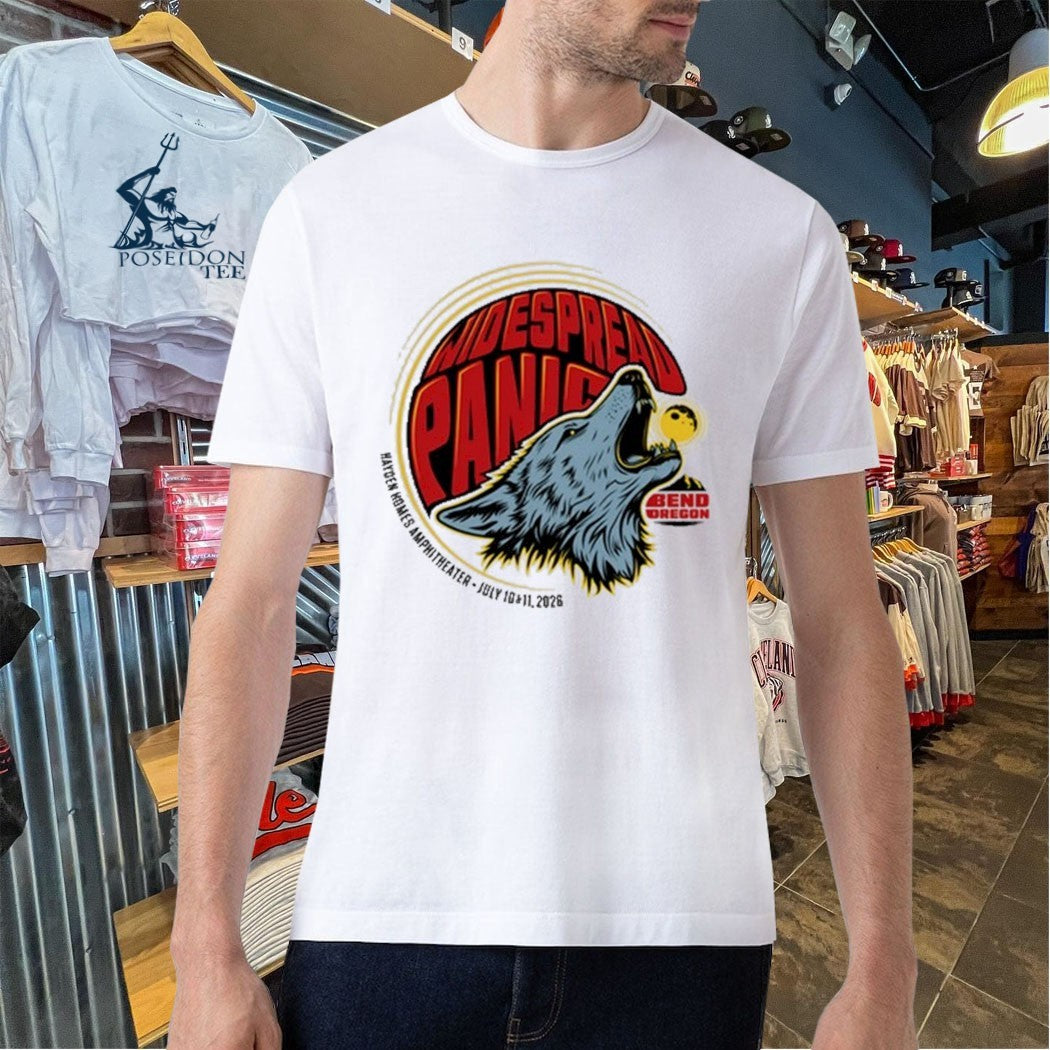 Widespread Panic Hayden Homes Amphitheater In Bend Or July 10-11 2026 T-shirt