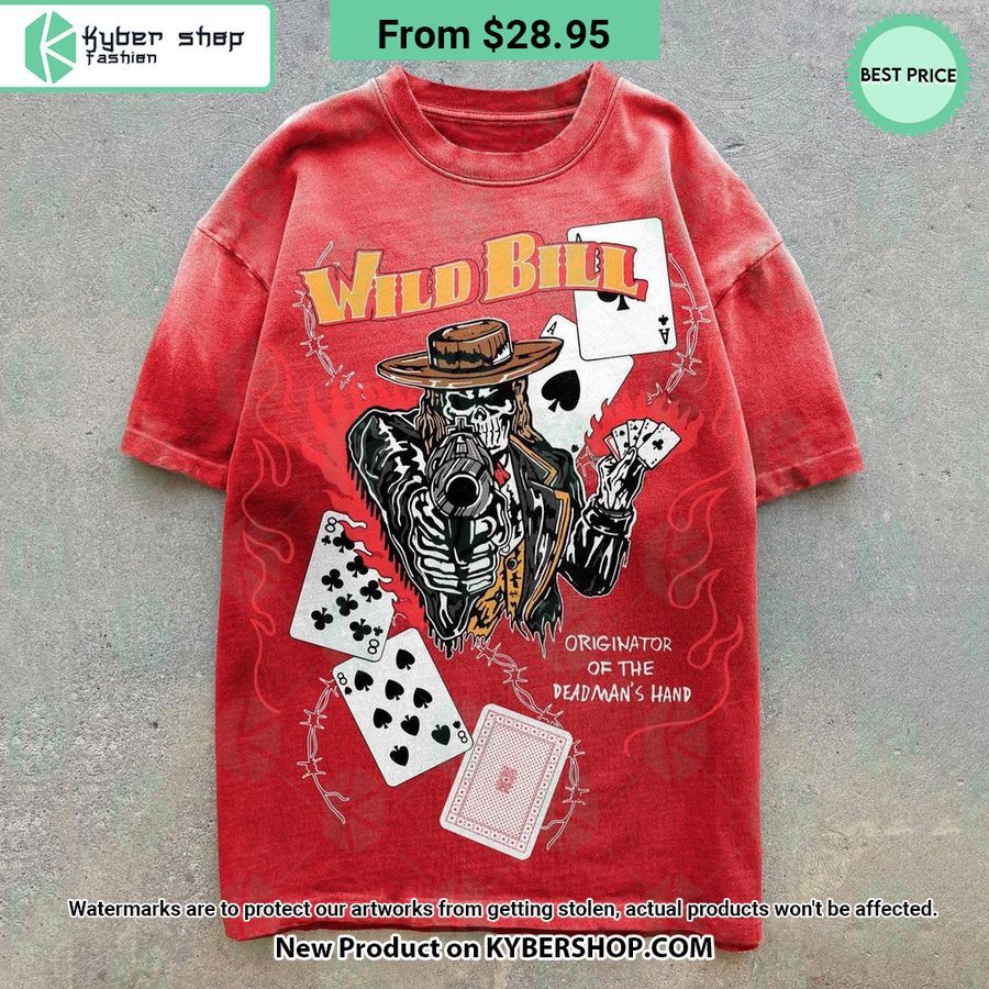 Wild Bill Playing Card T Shirt
