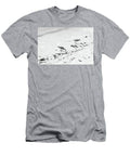 Willet Pair At Low Tide Lover's Key Florida In Black And White T-Shirt