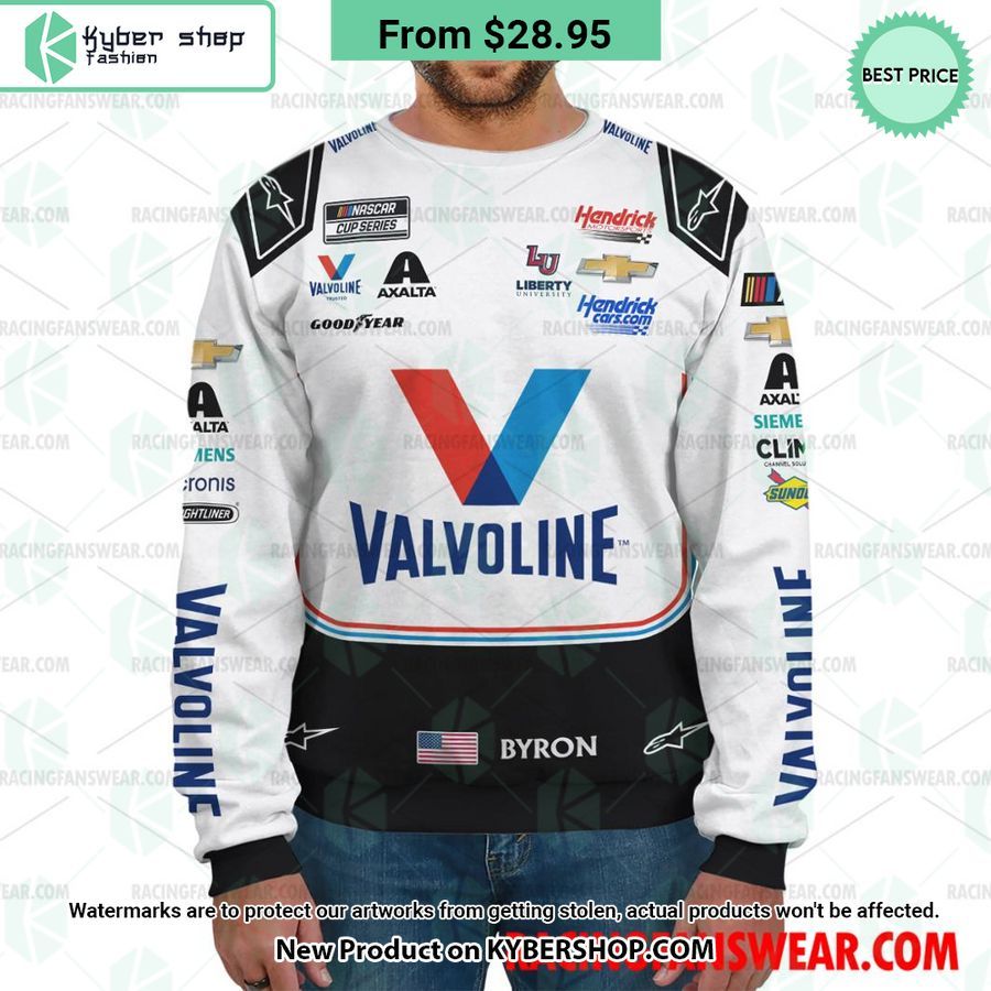 William Byron Nascar 2023 Raptor Racing Uniform Hoodie