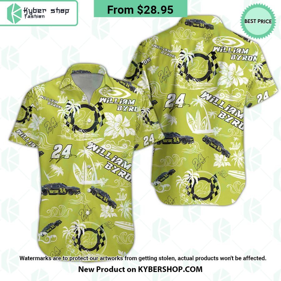 William Byron NASCAR Racing Hawaiian Shirt