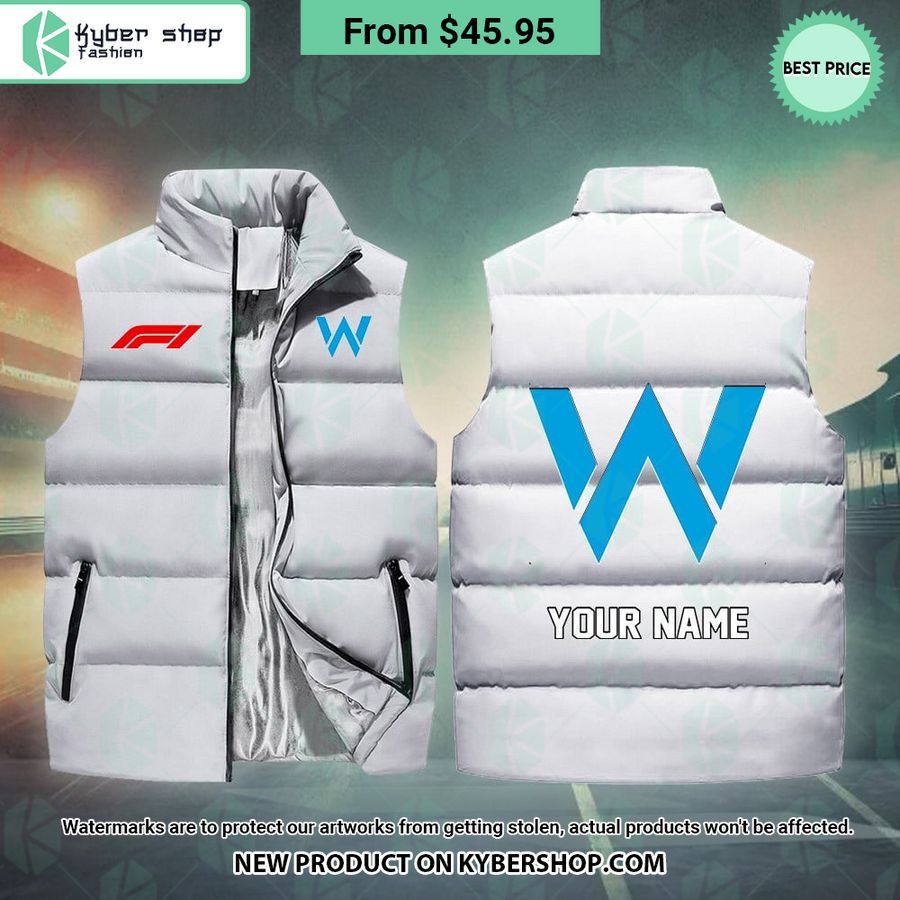 Williams F1 CUSTOM Sleeveless Puffer Down Jacket