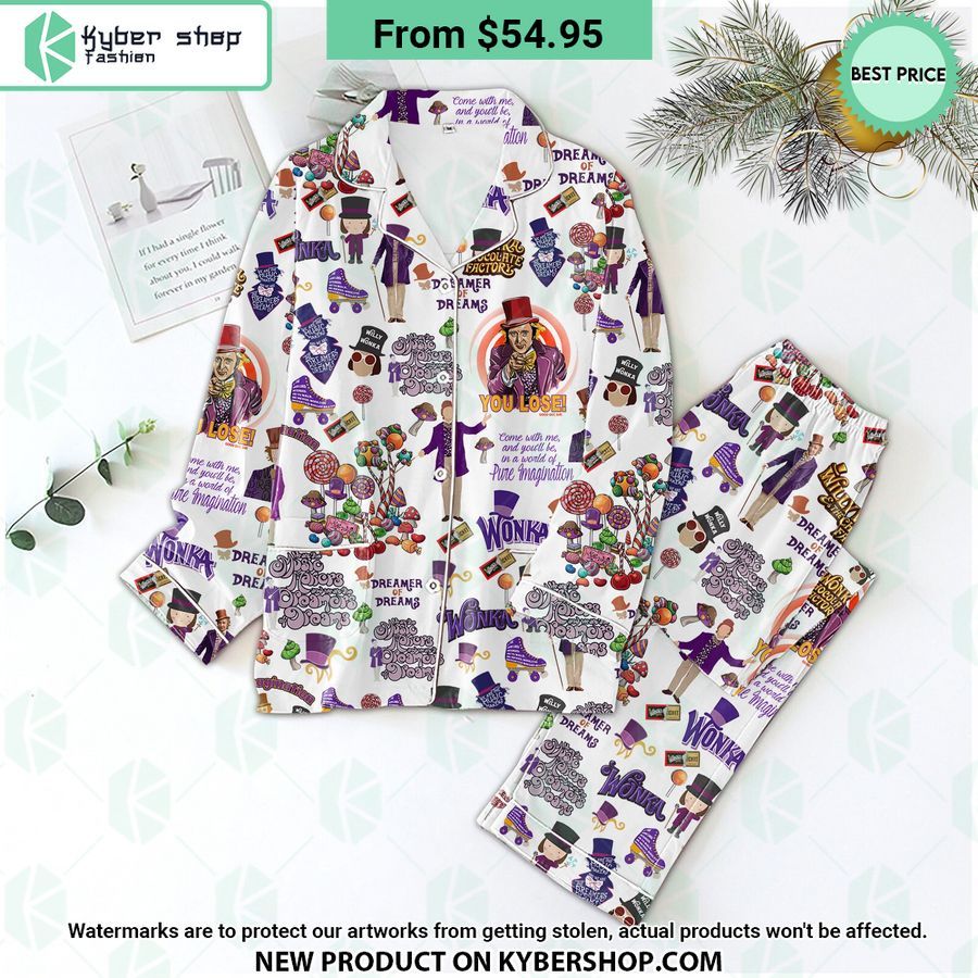 Willy Wonka Pajamas set