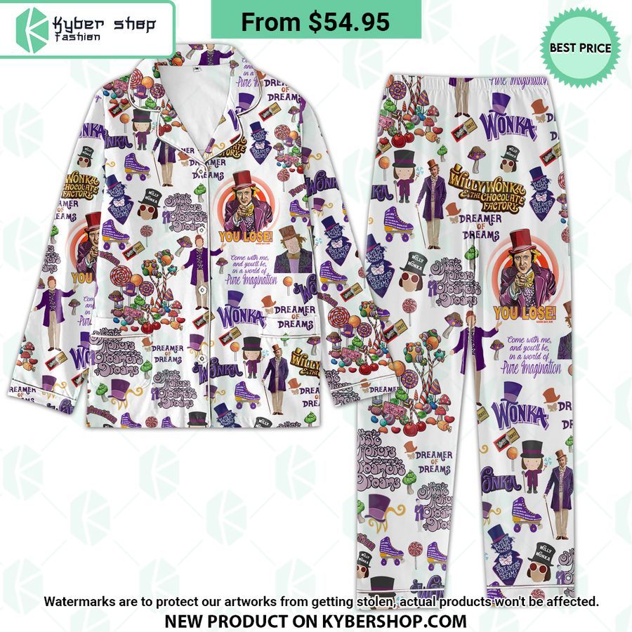Willy Wonka Pajamas set