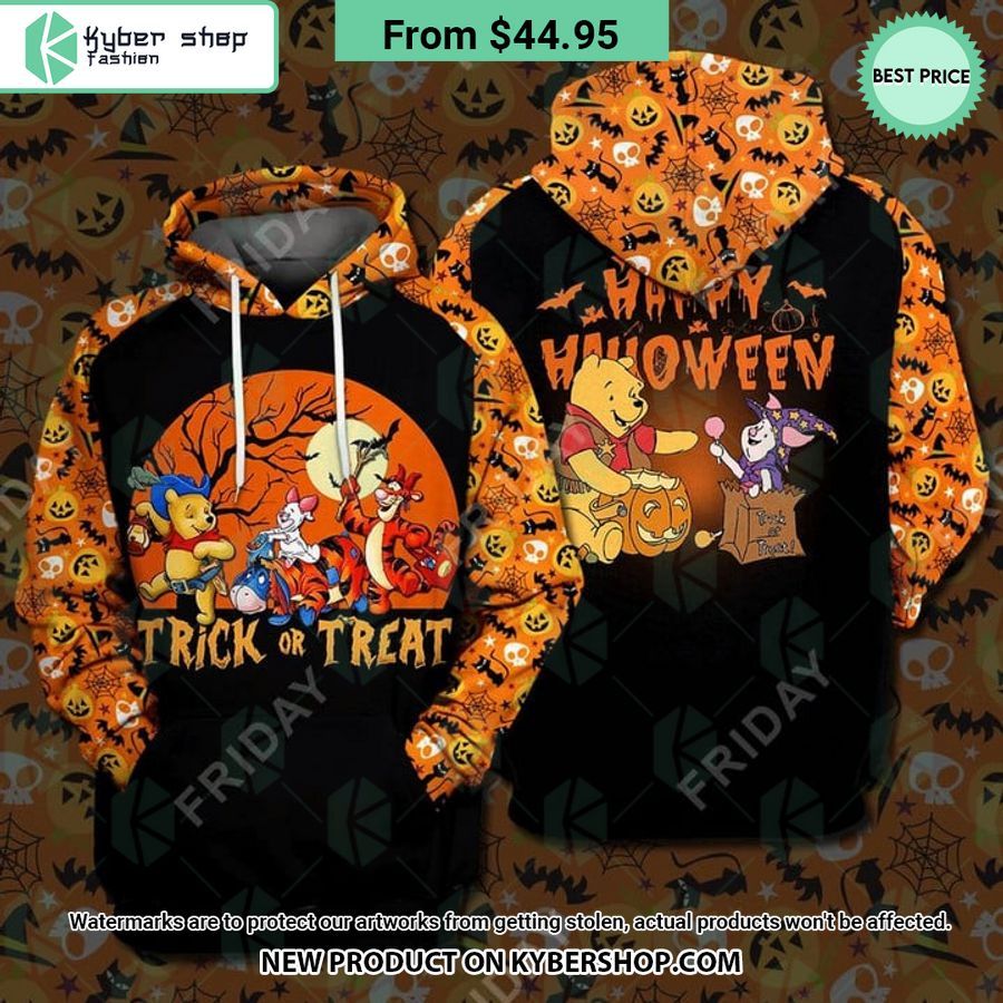 Winnie-the-Pooh Trick Or Treat Happy Halloween Hoodie