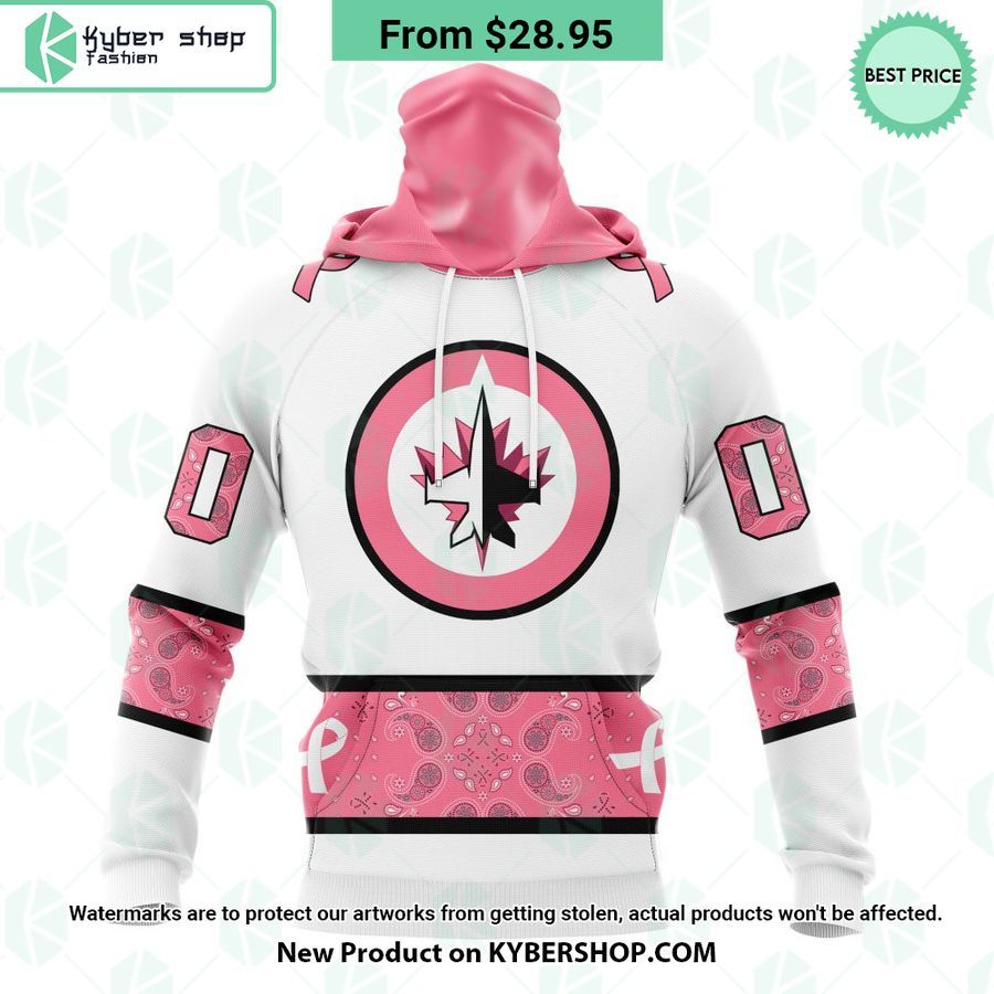Winnipeg Jets In October We Wear Pink Breast Cancer Hoodie