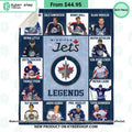 Winnipeg Jets Legends Fleece Blanket