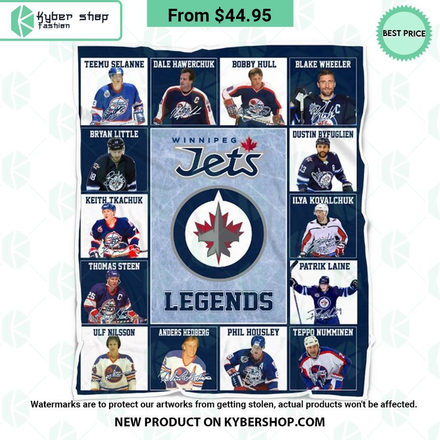 Winnipeg Jets Legends Fleece Blanket