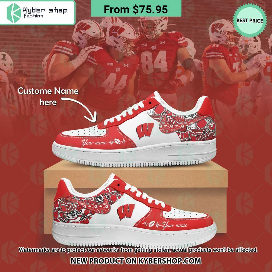 Wisconsin Badgers CUSTOM Air Force 1