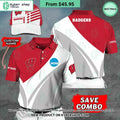 Wisconsin Badgers CUSTOM Polo Shirt, Cap
