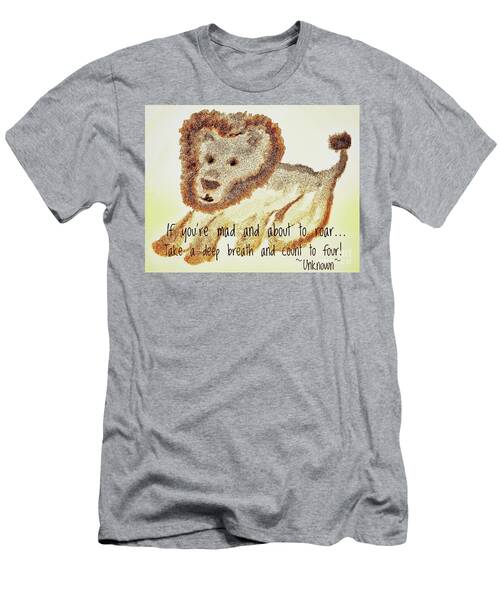 Wise Lion Quote Illustration T-Shirt