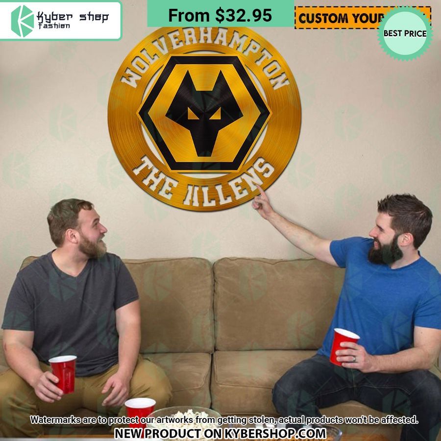 Wolverhampton Wanderers CUSTOM Metal Sign
